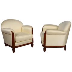 Pair of Paul Follot Armchairs