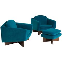 Pair of Genevieve Dangles and Christian Defrance Armchairs
