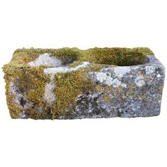 Antique Limestone Trough with Good Weathering and Patination Antique Limestone Trough with Good Weathering and Patination