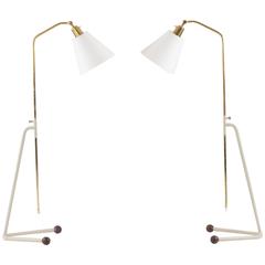 Pair of Floor Lamps by Bertil Brisborg