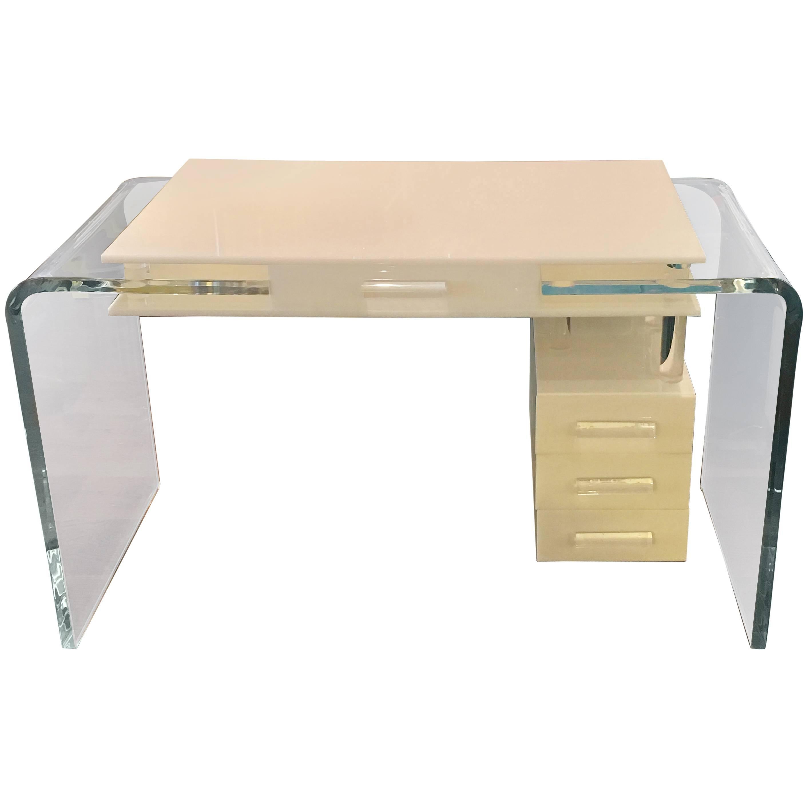 Vintage Lucite Writing Desk