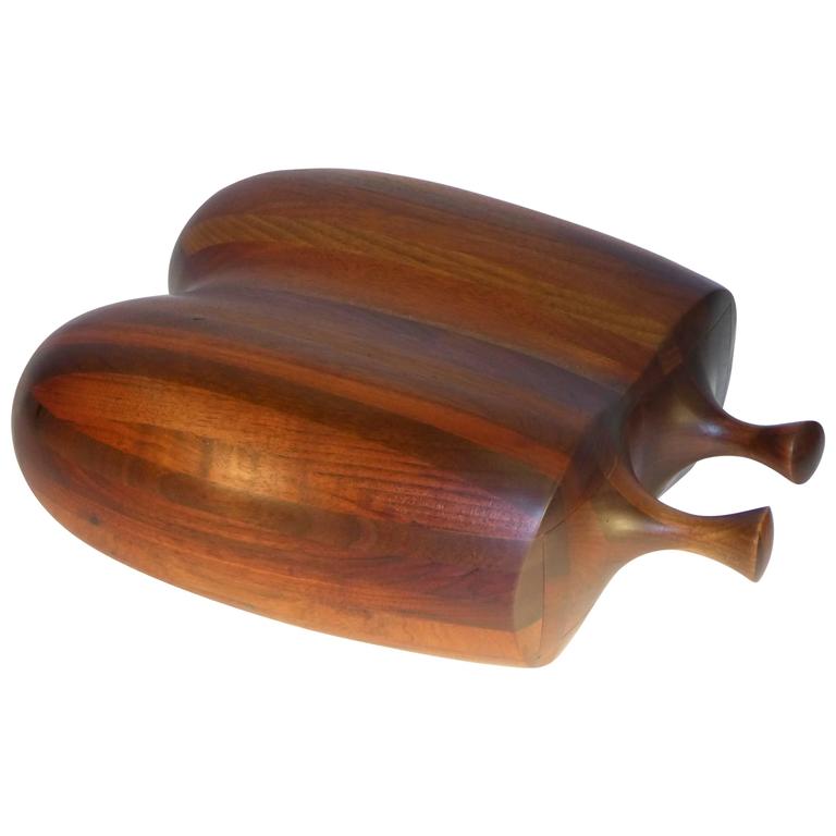 1970 Unique Daniel Loomis Valenza Sculpted Organic Table Top Box with