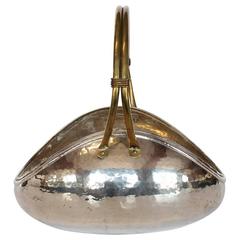 Stylish Modern Hand-Hammered Magazine Holder/Decorative Basket 6