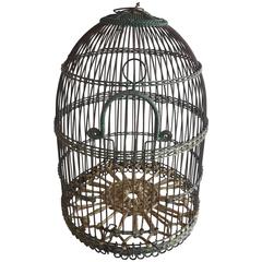French Tole Vintage Birdcage