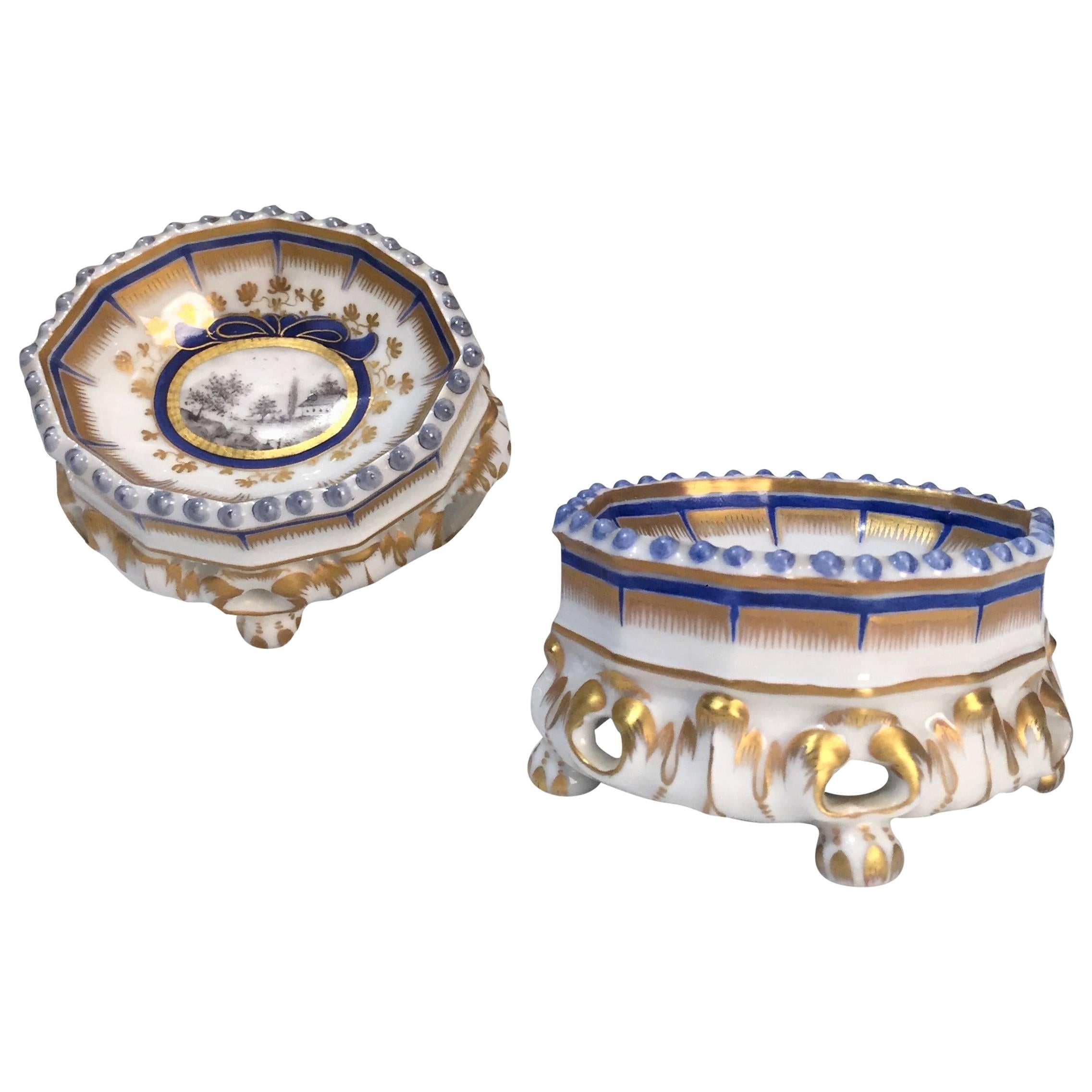 19th Century Nymphenburg Master Salt Cellars, Pair