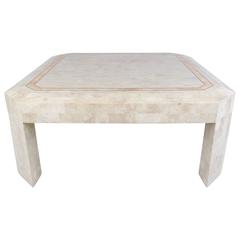 Mid-Century Modern Tessellated Stone Coffee Table Attributed to Maitland Smith