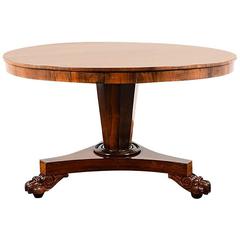 Antique English Rosewood Centre Table