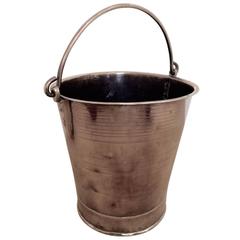 Mid-18th Century English Brass Milk Pail 