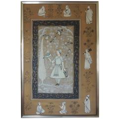 Vintage Hand-Painted Indian Portrait of a Noble 10