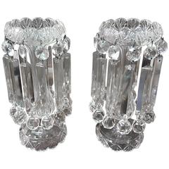 Antique 19th Century Cut Crystal Lusters