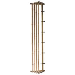 Mid-Century Brass Bamboo Coat Racks with Hooks, Austria, 1950s 6