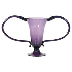 Italian Venetian Cup in Murano Glass Purple