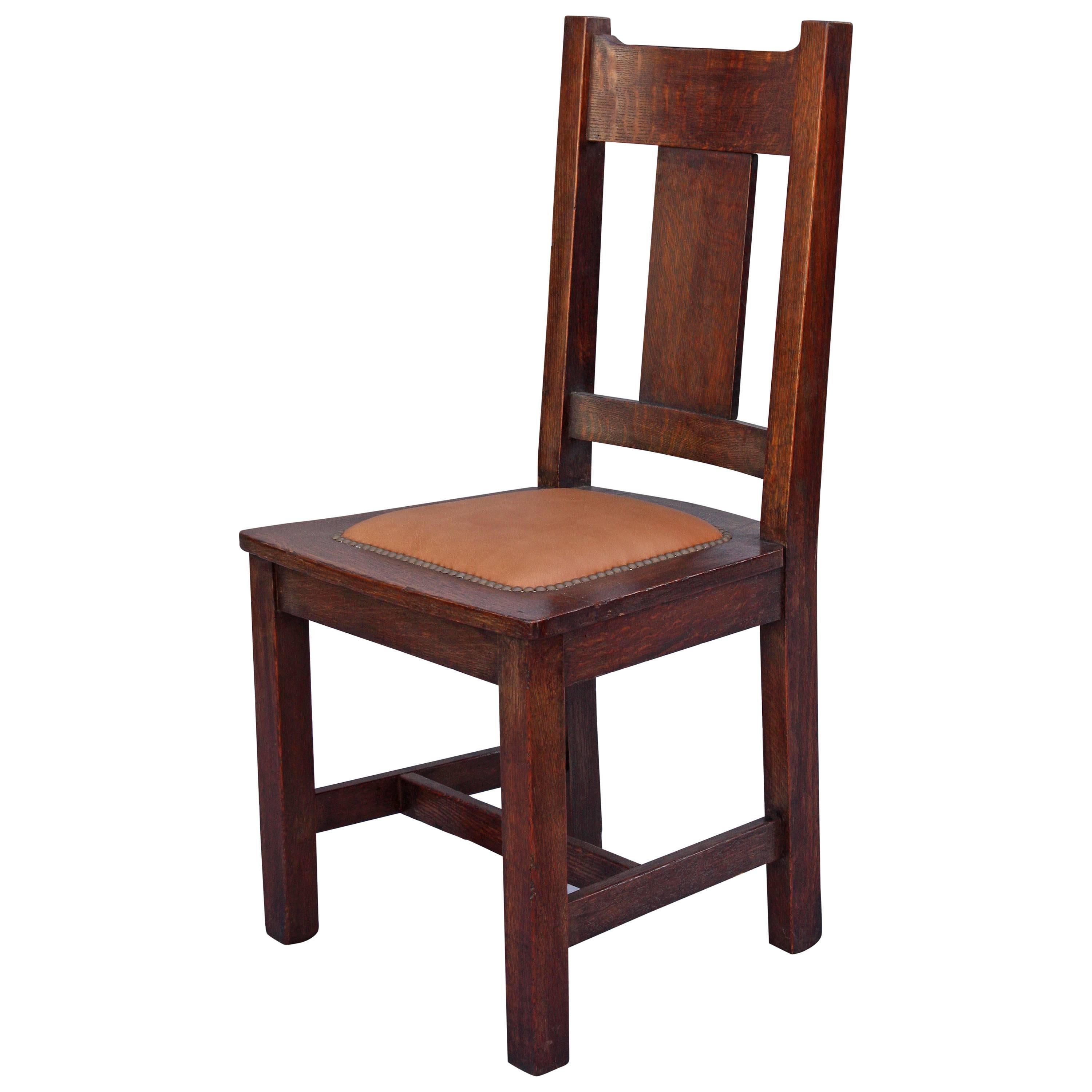 1910 Arts & Crafts Side Chair For Sale
