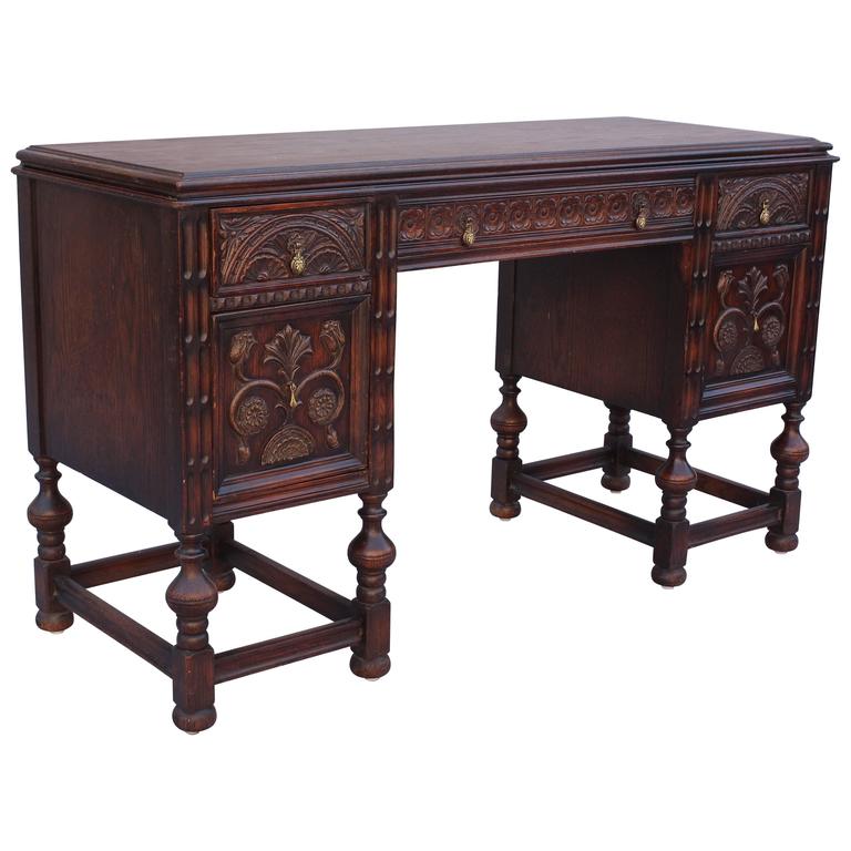 1920s Carved Spanish Revival Desk at 1stDibs spanish colonial desk