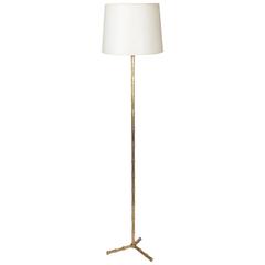 Doré Bronze Faux Bamboo Floor Lamp by Baguès 11