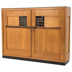 Rare Art Deco Haagse School Cabinet, 1920s