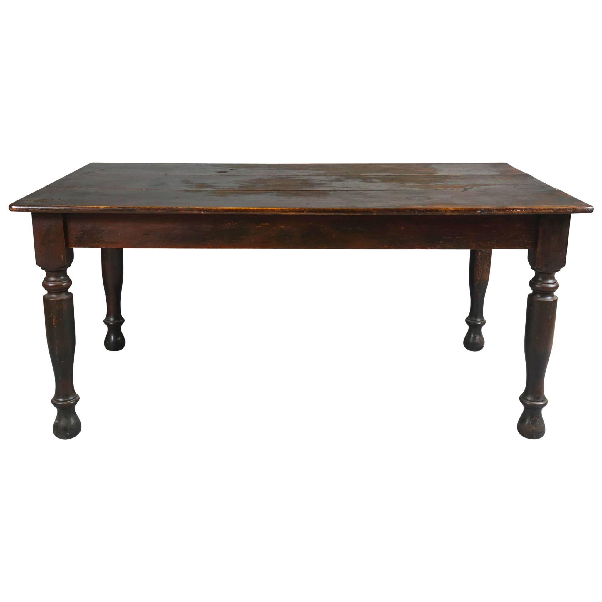 Large American Farm Table For Sale