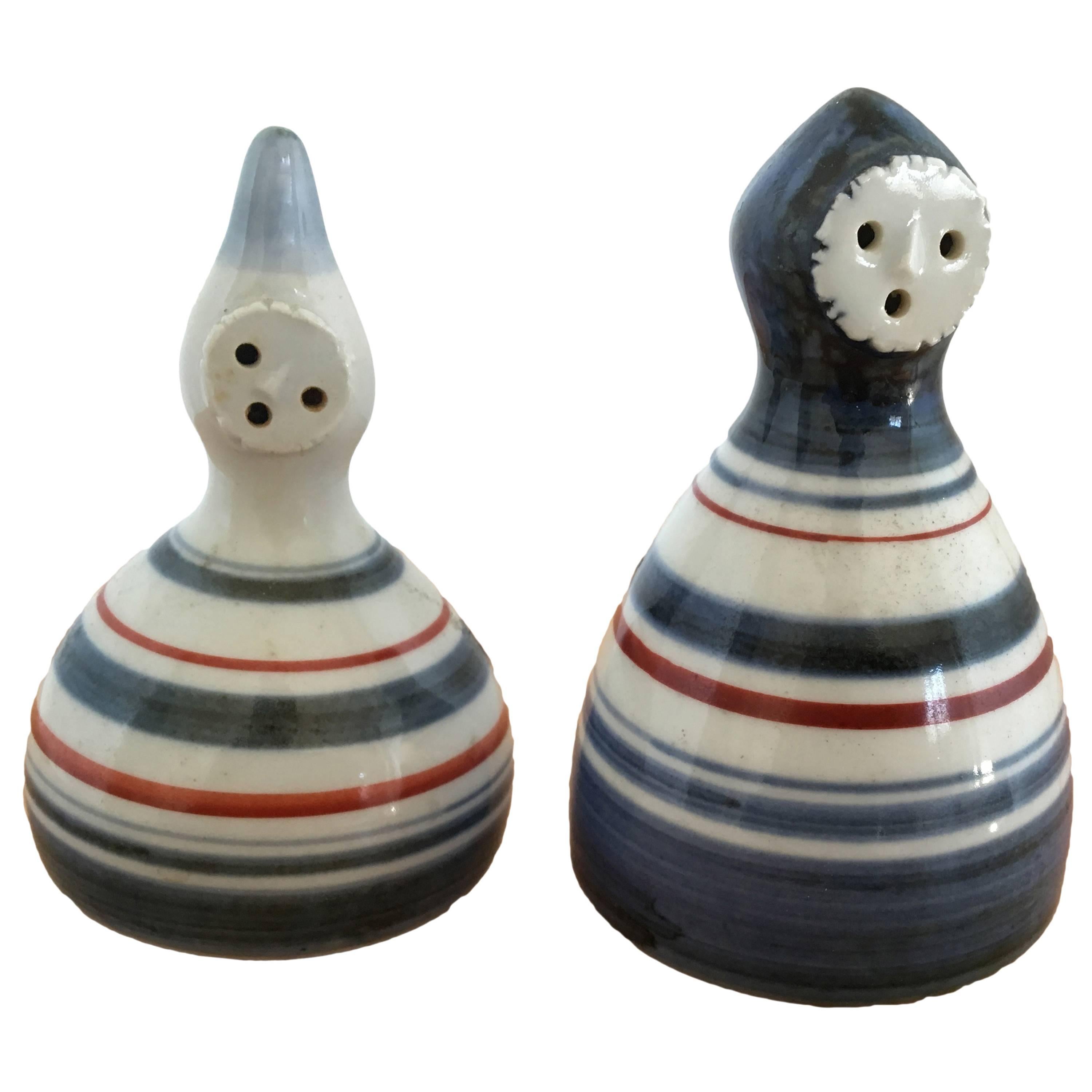 Mid-Century Japanese Porcelain Salt and Pepper Shakers