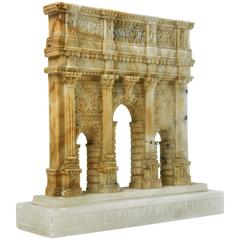 Elegantly Detailed Grand Tour Model of the Arch of Constantine, Rome