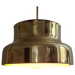 Anders Pehrson "Bumling" Brass Ceiling Pendant for Atelije Lyktan, Sweden, 1970s 4