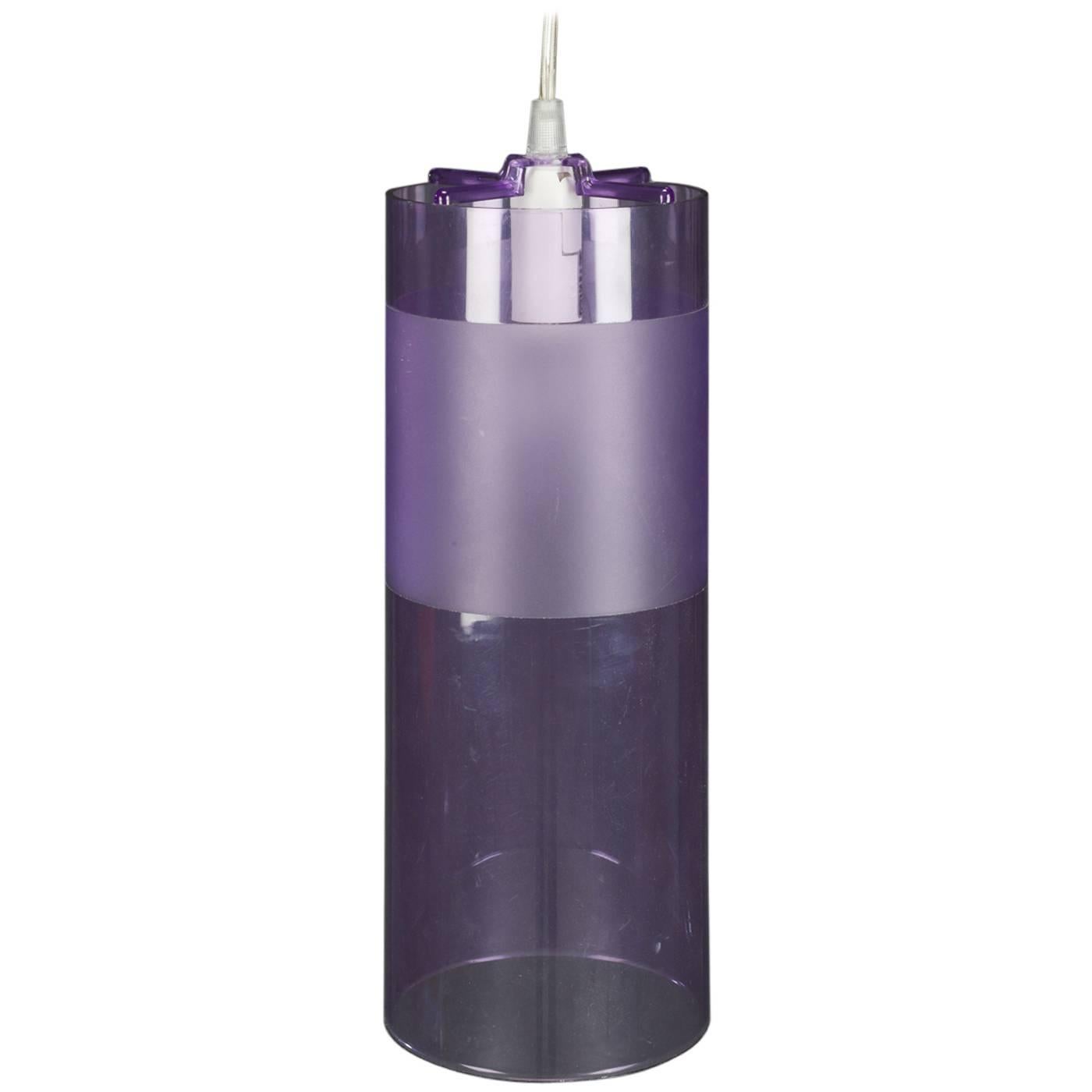 Lampe à suspension Kartell violette conçue par Ferruccio Laviani en vente