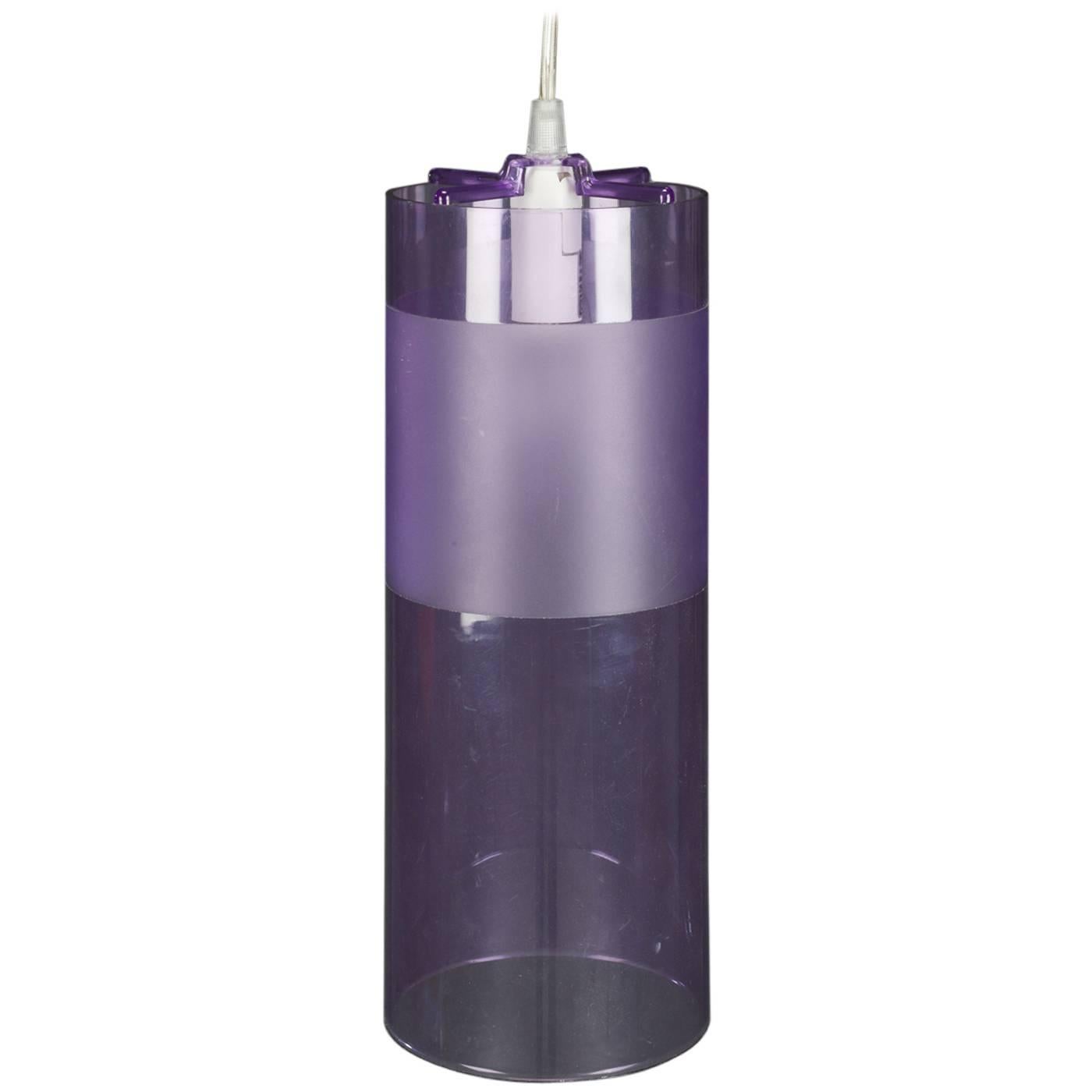 Lampada a sospensione Kartell Easy viola disegnata da Ferruccio Laviani in vendita