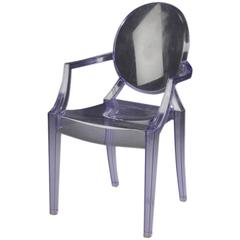 Purple Kartell Louis Ghost Chair by Philippe Starck
