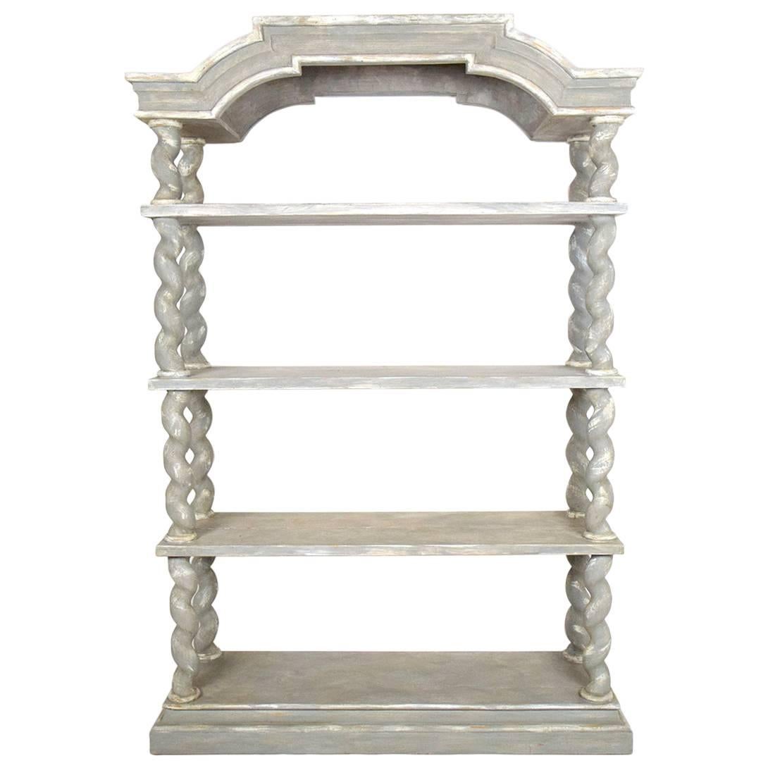 Italian Baroque Carved Wood Etagere