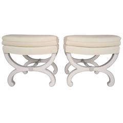Pair of Vintage Regency Style Benches 2