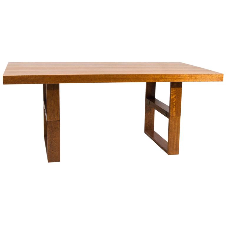 Brown Saltman Camel Coffee Or Dining Table By Van Keppel And Green The