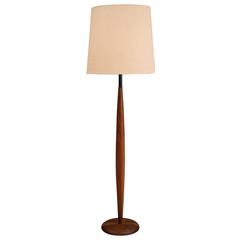 Mid-Century Walnut Floor Lamp
