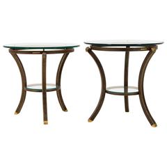 Pair of Hollywood Regency Occasional Tables by Pierre Vandel, Paris 5