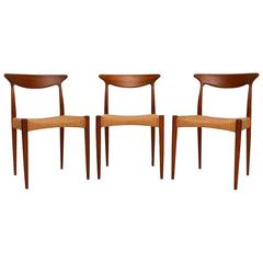 Set of three Danish Teak Dining Chairs by Arne Hovmand-Olsen Vintage, 1960s