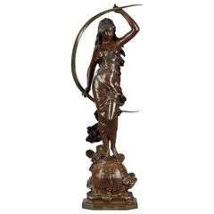 "Séléné" Sculpture by Auguste-Louis Moreau
