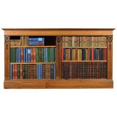 Low Oak Open Bookcase