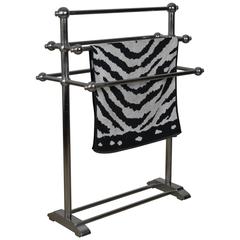 Vintage Art Deco Towel Rack, Towel Warmer