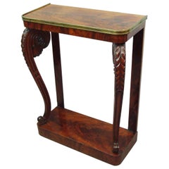 Good Regency Figured Mahogany Console Table / Pier Table