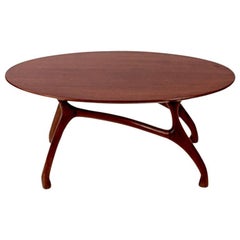 Side Table from Mahogany Wood, circa 1970