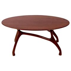 Side Table from Mahogany Wood, circa 1970 11