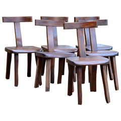 Set of Six Chairs by Olavi Hanninen, Finland 1950s