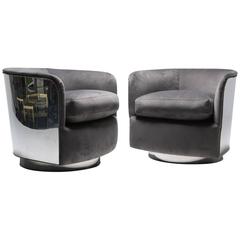 Mid-Century Modern Tub Chairs by Milo Baughman