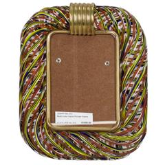 Mid-Century Venini Multi-Color Standing Picture Frame