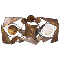 Brutalist Wall Sculpture by Henrik Horst, Denmark 4