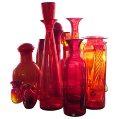 Collection of Large Blenko Glass Pieces