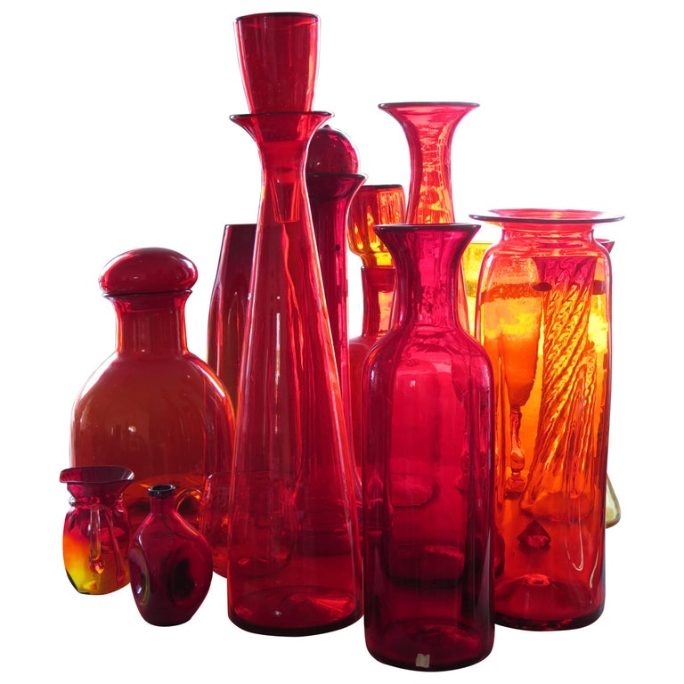 Collection of Large Blenko Glass Pieces For Sale at 1stDibs