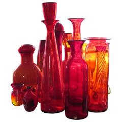 Collection of Large Blenko Glass Pieces 4