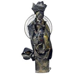 Large Work by Andre Eugene, Haitian Provenance Jorgen Leth Collection