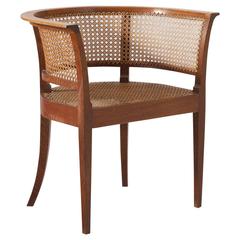 Kaare Klint Early 'Faaborg Chair' in Oak for Rud Rasmussen Produced 1930