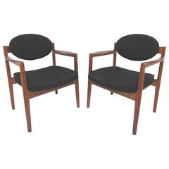 Pair of Mid-Century Modern Armchairs by Jens Risom