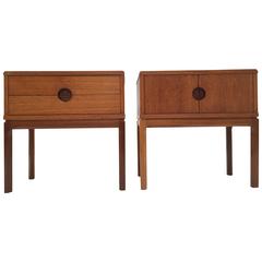 Cabinetmaker Aksel Kjersgaard Teak Nightstands, Denmark, 1960 6